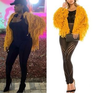 Oversized Fringe Cardigan